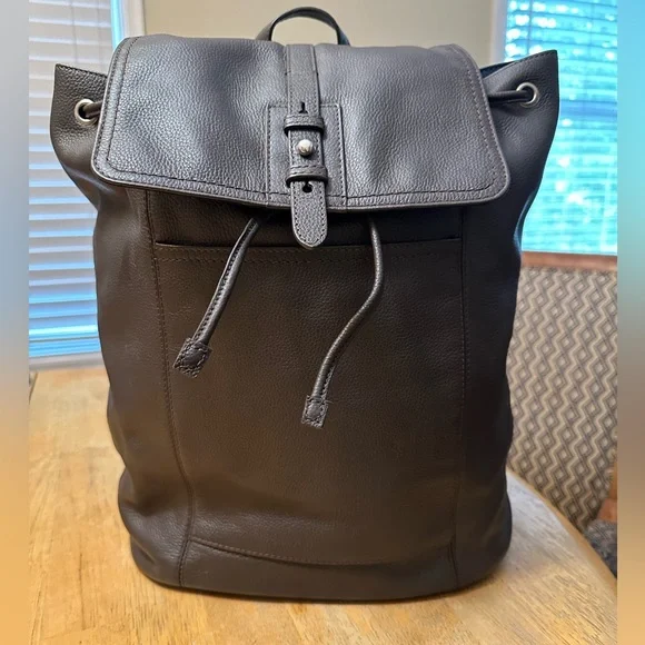 Cole Haan | Bags | Cole Haan Backpack Brown Pebbled Leather 